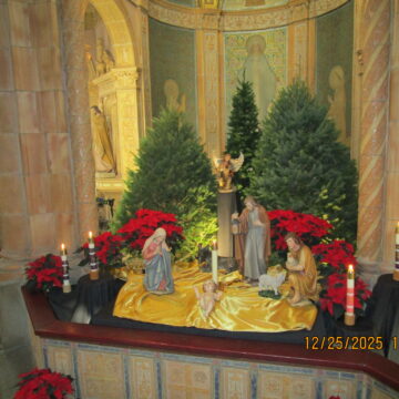 Jesus is Born Again as Regular as Clockwork at the Bible Written in Stone on Leroy Ave