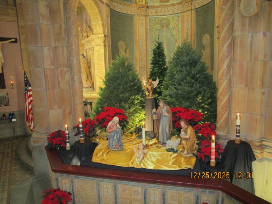 Jesus is Born Again as Regular as Clockwork at the Bible Written in Stone on Leroy Ave